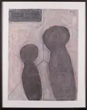 Conversation - Confrontation by Felix Bronner, 1996, Oil on paper, offered Jul 2025