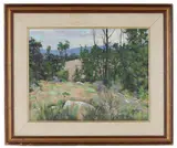 Brookfield Sept '85 'Hayfield' by John Leo Loughlin, 1985, Oil on canvas, offered Jul 2025