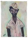 Untitled by Bertina Lopes, Oil on gessoed stretched burlap, offered Jul 2025