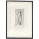 Saint Sebastian by Claude Ferdinand Gaillard, 1876, Engraving. Labeled on verso, offered May 2025