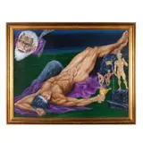 Michelangelo di Lodovico Buonarroti Simoni (1496-1497) by F. Ronald Fowler, acrylic on panel, offered May 2025
