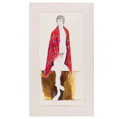 Robert - The Dancer by Tom Davison, 1972, Watercolor and graphite on paper. Described on verso, offered May 2025