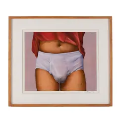 Briefs by Jean-Michel Nicollet, 1974, Acrylic on illustration board, offered May 2025