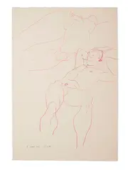 1 June '86 by Laurence Herbert Scott, 1986, pencil on paper. Completed drawings on both sides of the paper, offered May 2025