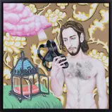 Reliquary by Bruno Leydet, Acrylic on canvas. 2021, offered Feb 2025
