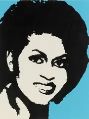 Michele O by Mickalene Thomas, 2008, Serigraph, offered Feb 2025