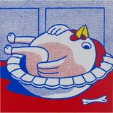 CANNIVAL - Blue by Suzy Amakane, 2007, Serigraph on stretched canvas, offered Feb 2025