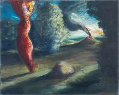 Underground downover by Selwyn Rodda, 2018, Oil on canvas, offered Feb 2025