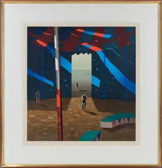 Red and Blue by Alison Cann-Clift "Ali", 1987, Serigraph, offered Feb 2025