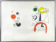 DerriÃ¨re Le Miror by Joan Miró, Lithograph, offered Feb 2025