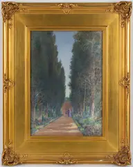 Cairo by Gustave Adolph Hoffman, Watercolor on paper, offered Feb 2025