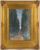 Cairo by Gustave Adolph Hoffman, Watercolor on paper, offered Feb 2025