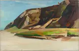 Sand Dunes Cape Cod by John Robinson Frazier, c. 1930, Oil on canvas. Described posthumously on the verso by the American artist Gordon Peers, offered Feb 2025