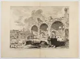 Views of the Remains of the Dining Room by Giovanni Battista Piranesi, Etching on laid and joined paper, offered Feb 2025