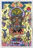 Babalú-Ayé." by Elio Vilva Trujilo, 2010, Ink and acrylic on canvas, offered Feb 2025