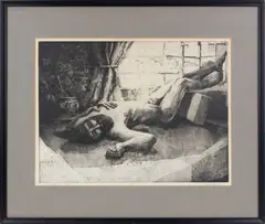 The Reclining Figure by Grey Cohoe, Etching (possibly with aquatint), offered Dec 2024