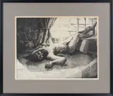 The Reclining Figure by Grey Cohoe, Etching (possibly with aquatint), offered Dec 2024