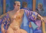 Choreography by Janet Ledoux, Watercolor on paper, offered Dec 2024