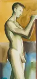 Paul by Teresa Baksa, 1994, Watercolor on paper. Labeled on verso, offered Dec 2024