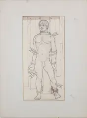 Saint Sebastian by Onni Saari, Pencil on paper, offered Dec 2024