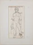 Saint Sebastian by Onni Saari, Pencil on paper, offered Dec 2024