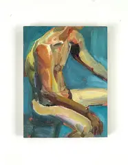 Untitled by Candy Barr, Oil on board, offered Dec 2024