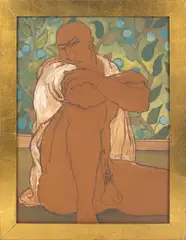 The White Shirt by Joseph Radoccia, 1997, Acrylic, oil and graphite on panel, offered Dec 2024