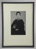 Emily Dickinson by Barry Moses, wood engraving, sold Feb 2019