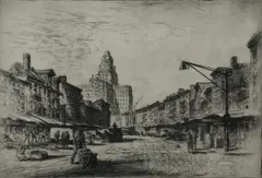 PA artist by Herbert Pullinger, etching, sold Feb 2019