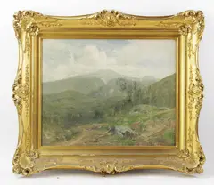 landscape by William Weisman, oil on canvas, sold Sep 2022