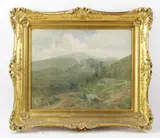 landscape by William Weisman, oil on canvas, sold Sep 2022
