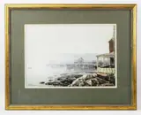 at the beach by Tad Klodnicki, watercolor, sold Sep 2022