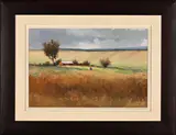 Landscape with Farmlands by Daniel Novela, 2008, oil on canvas mounted on board, sold Mar 2021