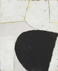 Abstract composition by Bernard Farmer, Oil on canvas, sold Jul 2026