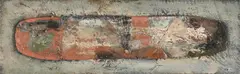Abstract composition by Clifford Fishwick, Oil on board, sold Jul 2026