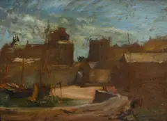 A harbour scene by Henry Tonks, Oil on board, sold Jul 2026