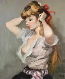 Claudine a la coiffure by Marcel Dyf, Oil on canvas, sold Jul 2026
