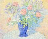 Le bouquet de conti by Yvonne Canu, Oil on canvas, sold Jul 2026