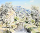 Bastide du coté de grasse by Gabriel Descamps, Oil on canvas, sold Jul 2026