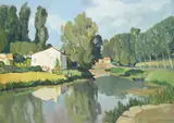 Sur la seine niortaise by George Robin, Oil on canvas, sold Jul 2026