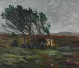 Windy day by Paul Maze, 1920, Oil on canvas, sold Jul 2026