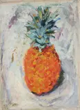 Pineapple by Adrian Ryan, Oil on canvas board, sold Jul 2026