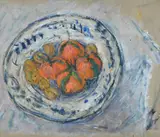 Still life with walnuts and tangerines by Adrian Ryan, Oil on board, sold Jul 2026