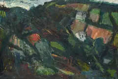 Cornish valley by Adrian Ryan, 1947, Oil on canvas, sold Jul 2026