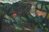 Cornish valley by Adrian Ryan, 1947, Oil on canvas, sold Jul 2026