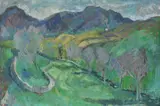 Welsh landscape by Adrian Ryan, Oil on canvas board, sold Jul 2026