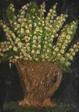 Still life by Mary Jewels, Oil on board, sold Jul 2026