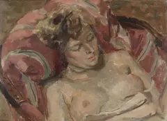 Nude resting - the artist's wife by Anthony Devas, Oil on canvas, sold Jul 2026
