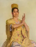A seville chorus girl (consuelo vii) by Gerald Kelly, Oil on canvas mounted to board, sold Jul 2026