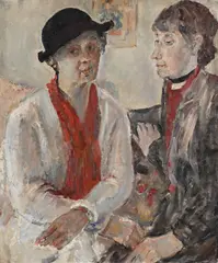 The conversation by Ethel Walker, Oil on canvas, sold Jul 2026